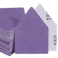 POLIWELL Triangle Sanding Sheets 50PCS 90x65mm Ceramic Alumina - size: 150 Grit