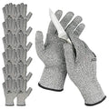 ACKTRA Level 5 Cut Resistant Safety WORK GLOVES, 12 pairs - size: Medium (Pack of 12), style: No Coating