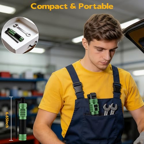 LNRYY Rechargeable Magnetic LED Work Light/Flashlight for Mechanics - color: Green