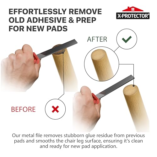 X-Protector Furniture Pads Preparation Set - File, Microfiber, 20 Wipes - size: Prep Set