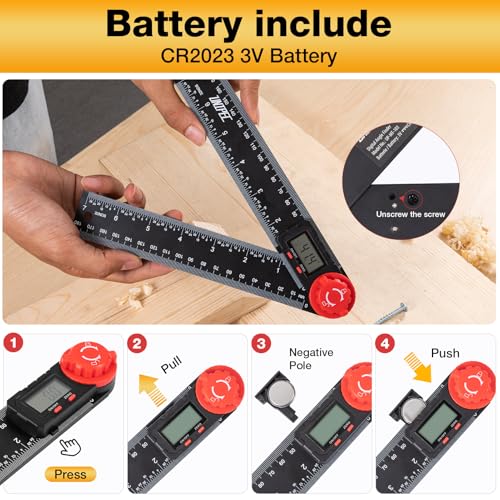 Digital Angle Finder Protractor, Angle Finder Ruler, 7inch 200mm, Angle Measuring Tool for Woodworking,Carpenter,Construction,DIY Measurement