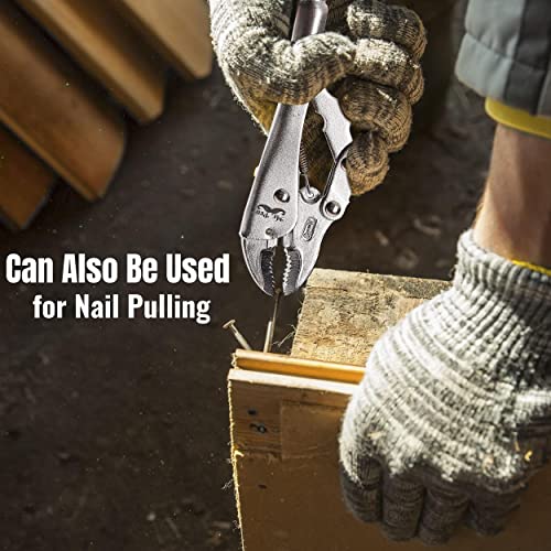 Mr. Pen- Locking Pliers, 7 Inch, Curved Jaw