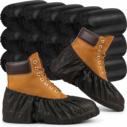 200 Pcs Shoe Covers Disposable, Non-woven Fabric Booties Covers,Extra Large - size: Extra Large