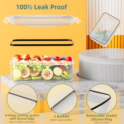 50 PCS Food Storage Containers with Lids Airtight (25 Lids & 25 Containers) - color: 25Pack