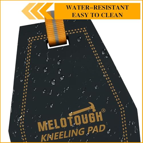 MELOTOUGH Mini Kneeling Pad with Carabiner Clip, Portable 1 Inch Thick NBR Foam Kneeling Pads for Work Construction, Mechanics, Plumbers, Electricians (Orange/Black) - style: Kneeling Pad with Carabiner Clip