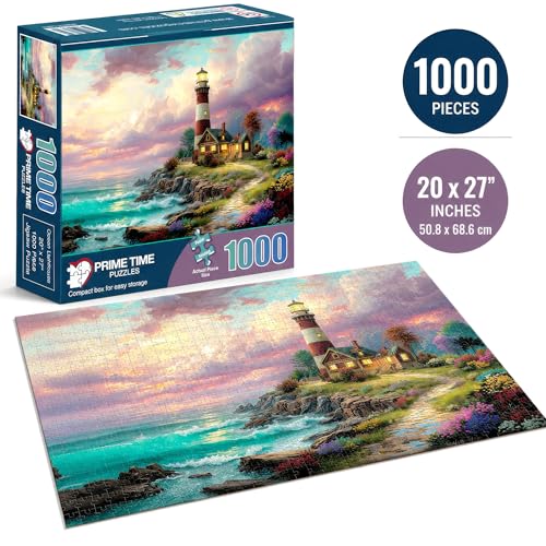 Adult Jigsaw Puzzle – Ocean Lighthouse 1000 Piece - color: Ocean Lighthouse