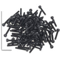 105 Pieces M2 x 12mm Socket Head Cap Screws, Thread Pitch 0.4mm, Sutemribor M2 Black Screws, 12.9 Grade Alloy Steel, Black Oxide Finish, Fully Threaded - size: M2 x 12mm, style: Socket Head
