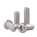 30PCS 1/4-20 x 3/4 Pan Head Phillips Machine Screws 304 Stainless Steel Metric Cross Head Screws Bolts Fasteners Fully Threaded - size: 1/4-20 x 3/4