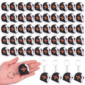 Kanayu 50 Pcs Pcs Mini Measuring Tape with Keychain, 6 ft, White - color: White, size: 6 ft