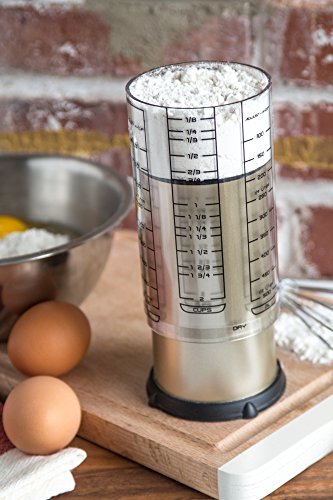 KitchenArt Professional Series 2 Cup Adjust-A-Cup, Champagne Satin, Adjustable, 1/8 to 2-Cup - color: Champagne Satin