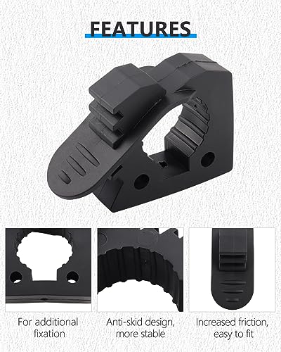 Hi-Lift Jack Handle Keeper 2 PCS Rubber Clamp, Tube Tool Grip Quick-Release Clamp Mount Black Roof Rack Mount Fits 1-1/7 in to 1-3/7 in Diameter Tools -2 Pack - size: 2 Pack