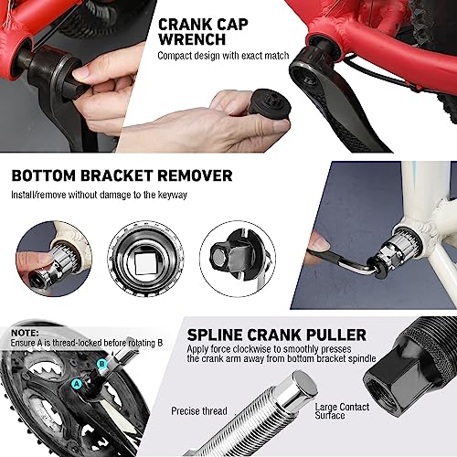 DURATECH 31 Pieces Bicycle Tool Kit, Bike Repair Tools with Storage Box