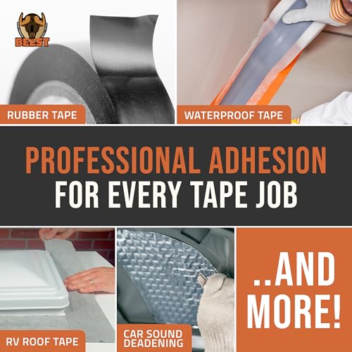 BEEST Seam Roller - Sound Deadening Roller for Automotive Cars, RV Roofs, Metal, Fiberglass, EPDM, TPO Rubber - Dual Design Seam Rolling & Sound Deadening Tool with 2" Flat & Edge Rolling Application
