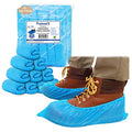 ProtectX Disposable Shoe & Boot Covers, XL Extra Large, 200-pack (100 pairs), Waterproof, Slip Resistant, Durable CPE plastic, Fits up to Men’s 14 US Size and All Women’s US Size Shoes - size: CPE X-Large 200PK