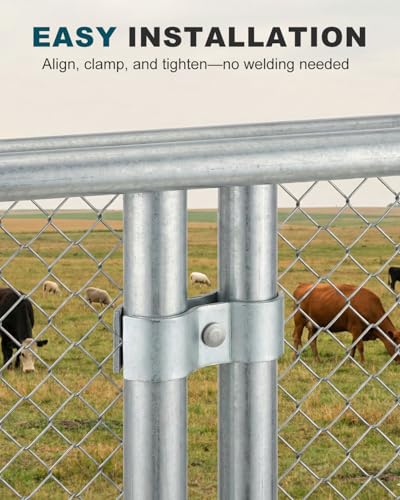 10 Sets 1-5/8 inch Chain Link Fence Panel Clamps - size: 10 Sets-1-5/8 inch
