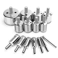 15 Pcs Diamond Drill Bits for Ceramic, Diamond Hole Saw Drill Bit Set Kit, Premium Glass Drill Bit for Bottles,Pots, Marble, Granite Stone, Tile Cutting 0.23 Inch - 2 Inch（6mm - 50mm） YLYL - size: 0.23 Inch - 2 Inch（6 mm - 50 mm）