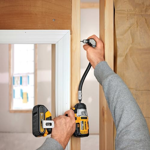 DEWALT Right Angle Attachment, Flex Shaft, Drill Attachment, 12-Inch (DWARAFS) - size: 12"