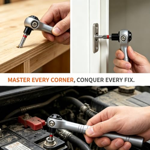 40-in-1 Magnetic Ratcheting Screwdriver Set with 180° Rotating