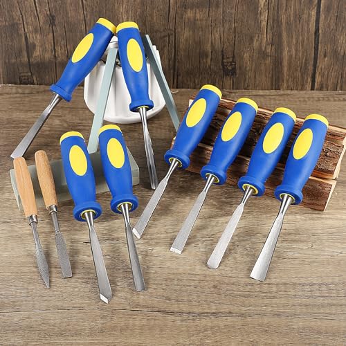 Lulu Home 13 PCS Wood Chisel Set with Canvas Bag