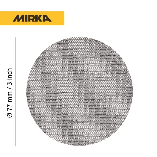 Mirka Abranet Grip Sanding Discs 3 inch Grit 100 50 pcs - size: Grit 100