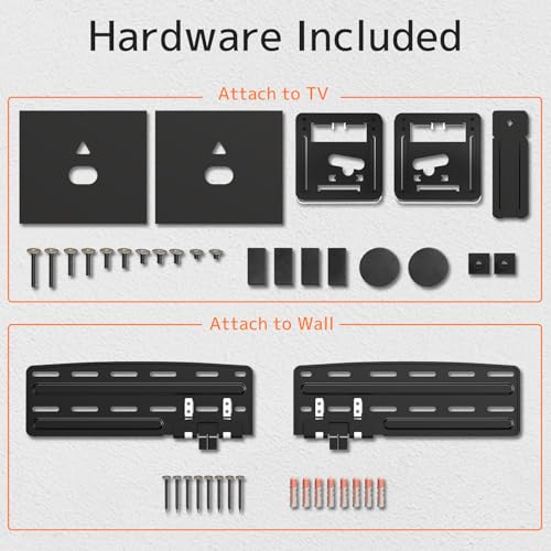 Ultra Slim TV Mount Slim Fit Wall Mount for 43 to 85 inch 2021 Samsung Neo QLED, Q SeriesTVs, Crystal UHD TVs, The Frame TV (excluding Q80A, AU7000), Hold up to 132 lbs, Max VESA 1200x800