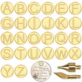 Wood Burning Tips Letters,Wood Burning Alphabet Template for Embossing and Carving Crafts