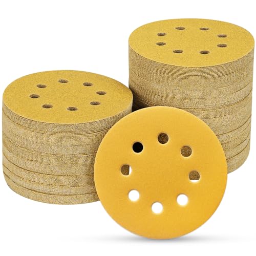 100PCS 5 Inch Sanding Discs 240 Grit Random Orbit Sander Sandpaper - style: Advanced Aluminum Oxide