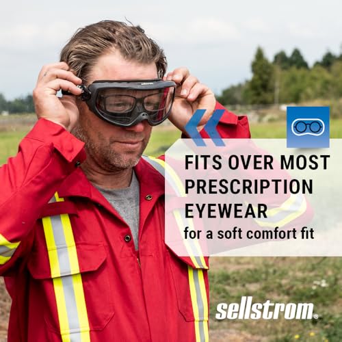 Sellstrom Odyssey II Wildland Anti-Fog Fire Safety Goggles, ANSI & NFPA 70E - style: Clear Lens