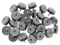 ALIMITOPIA 40pcs Screw-on Furniture Felt Pad Chair Glide Slider Hardwood Floor Protector for Wooden Leg Feet of Chair Table Furniture(Φ28mm or 1.1";Black) - size: 28mm(Black)