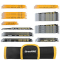 GRENPRO 34Pcs Reciprocating Saw Blade Set with Organizer Pouch