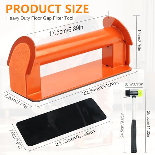 Heavy Duty Iron Floor Gap Repair Tool Kit,Flooring Tool to Close Gaps