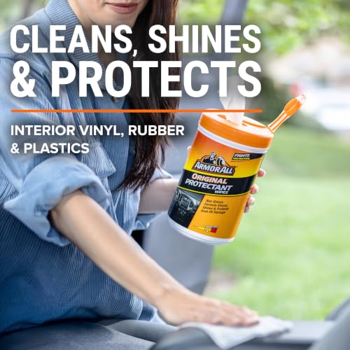 Armor All Car Interior Original Protectant Wipes, 90 Count, UV Protectant - size: 90 Count (Pack of 1)