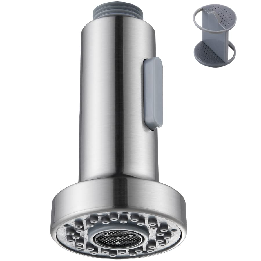 Angle Simple Kitchen Faucet Head Replacement, Sink Sprayer, Brushed Nickel - color: Brushed Nickel