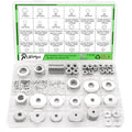 620pcs Fender Washers for Screws and Bolts,Fender Washer Assortment Kit 304 Stainless Steel 24 Different Sizes-M2 M2.5 M3 M4 M5 M6 M8 M10 M12 for Home and Industrial Usage - size: 620pcs