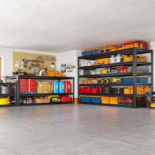 REIBII Heavy Duty Garage Shelving,6 Tier Storage Shelves for Shop - size: 6-Tier,55" W x 26" D x 84" H