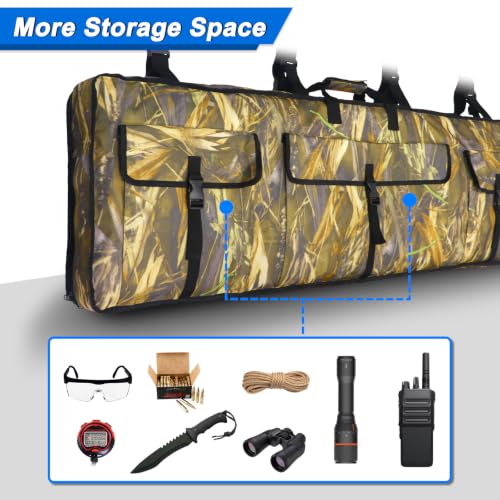 UTV Double Gun Tool Bag,Heavy Duty Tool Holder Rack for Hunting Gear