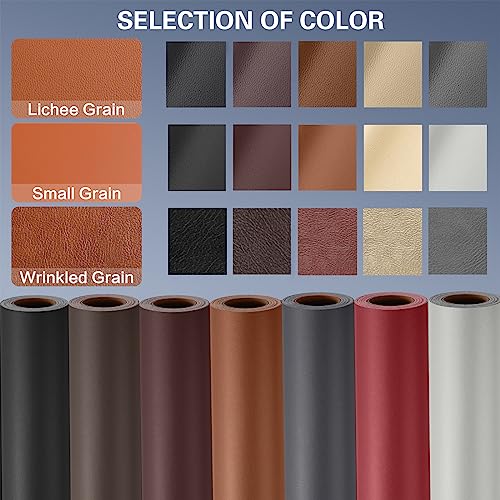 Leather Repair Tape, Self Adhesive Leather Repair Patch Kit Smooth Black - color: Smooth Black, size: 17x79inch
