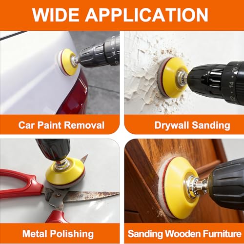 64 PCS 2 Inch Sanding Disc,Hook and Loop Sanding Pad 180 to 3000 Grit - style: Mix Grit 64PCS