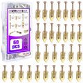 60 Pcs Self Drilling Drywall Anchors Kit, 3 Sizes, No Drill, Holds Up to 50 lbs, for Gypsum Wallboard, Drywall, Wall Lights, Picture Frames, Curtains, Clocks