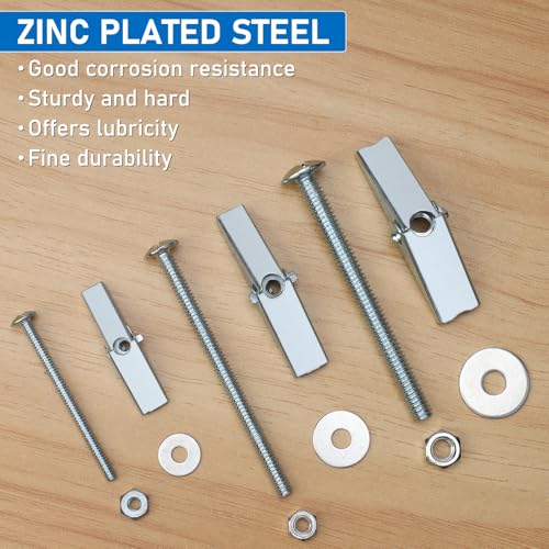 56pcs 1/4 Inch Heavy Duty Drywall Anchors, 14 Sets - size: 1/4"-56pcs(14sets)
