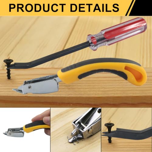 2 Pack Staple Remover, Red or Yellow Handle - color: Red, Yellow