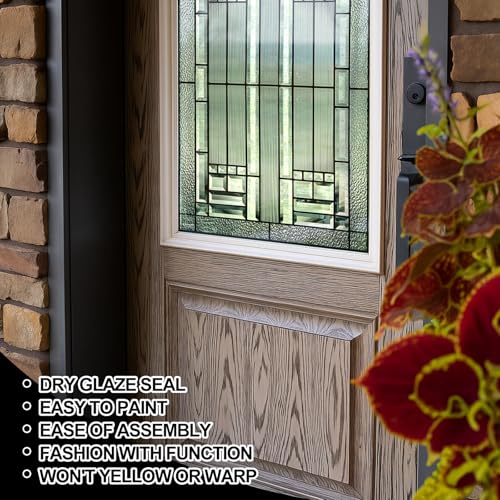 Pushglossy 22 x 36 Entry Door Glass Insert, Low-e, Saratoga - size: 22 x 36, style: Saratoga