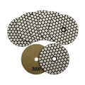 SHDIATOOL 7PCS 4-Inch Dry Diamond Polishing Pads 3000 Grit for Granite - style: Grit 3000