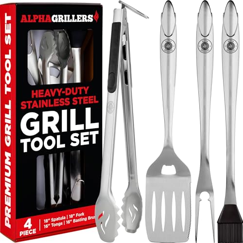Alpha Grillers Grill Tools Set, BBQ & Grilling Accessories Outdoor Utensils