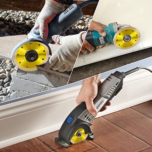 GoYonder Super Thin 4.5" Grinder Blades Tile Blade, Diamond Saw Blade for Cutting Porcelain Tiles Granite, 115mm Tile Cutting Blade for Angle Grinder (4.5"-115mm(Golden)) - size: 4.5" - Golden (1 Count)