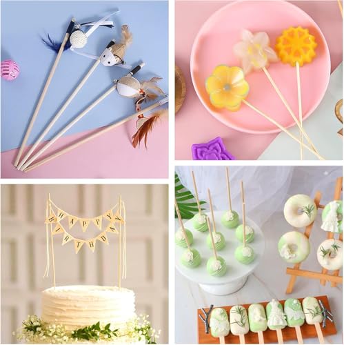150 Pcs Wooden Dowel Rods - 1/8 x 12 Inch Wooden Sticks for Crafts Unfinished Cake Dowels Sticks for Flower Bouquet and DIYers (Pack of 3) - size: 1/8 x 12 Inch(150 PCS) (Pack of 3)