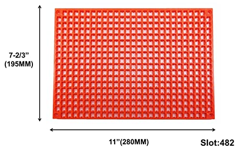 Free Zone 4-Piece Large Pegboard Set - color: Red