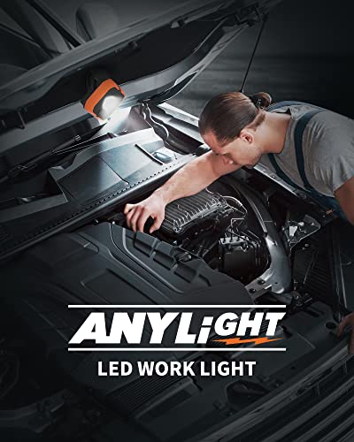 Rechargeable Work Light with 4 Modes, 1200LM Magnetic Work Light - color: Orange