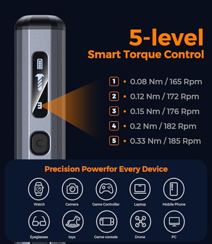 AXTH 76-in-1 Mini Electric Screwdriver Set, [Precise Torque Control] - style: 76in1 Electric