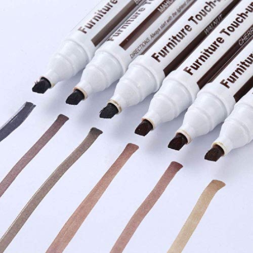 SYCOOVEN Furniture Wood Repair Marker, Scratch Fix Pen for Floors, Tables - Simple Paint Touch Up for Stains, Carpenters (Black)